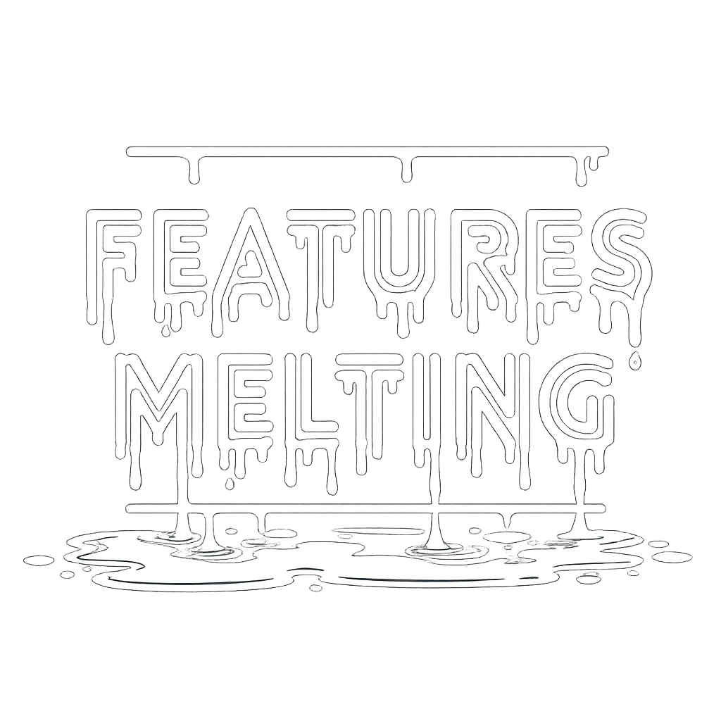 The words Geatures Melting in a stylised font